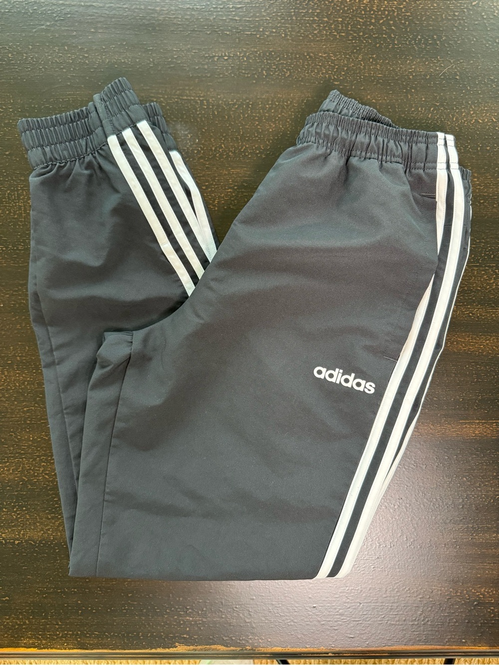 Adidas Black 3-Stripe Track Pants Joggers Women’s Medium